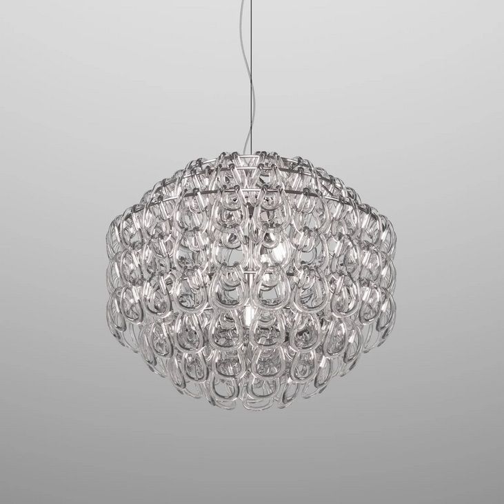GIOGALI SP 65 CR/TR CR GIOGALI chrom/clear glass// подвесной E27 3х77  х   