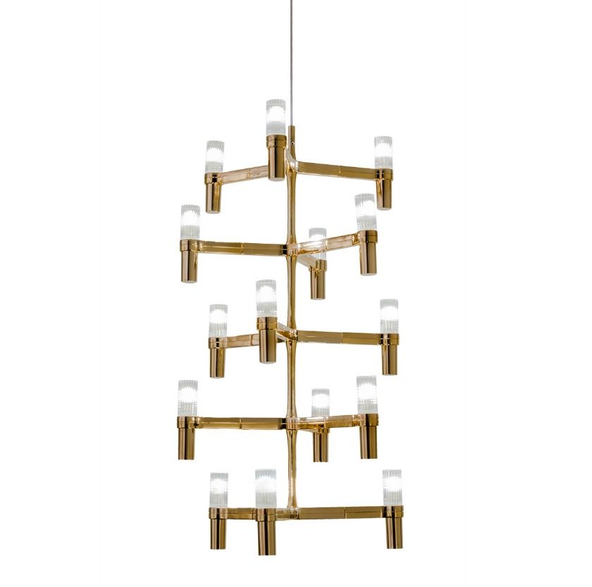 CRO HOW 58 CROWN gold plated/white// подвесной G9 15х25  х   