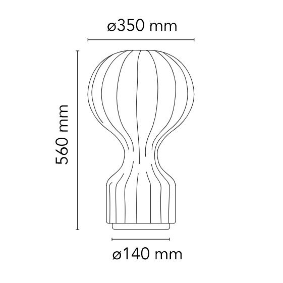 F2701009 GATTO PICCOLO WHITE/WHITE// настольный E14 1х9  х   