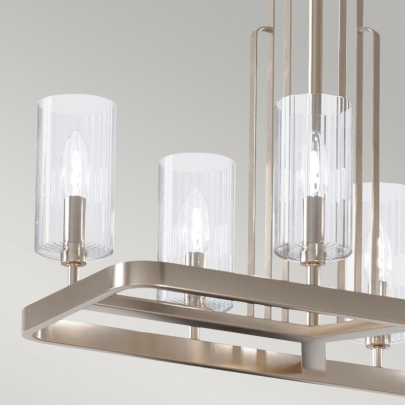 QN-KIMROSE10-PN KIMROSE Polished Nickel /Clear// подвесной E14 10х40  х   