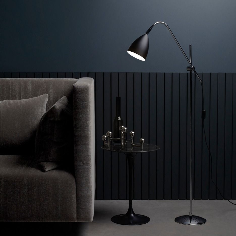 1223005 JOEL Polished Chrome/Matt black// напольный E27 1х42  х   