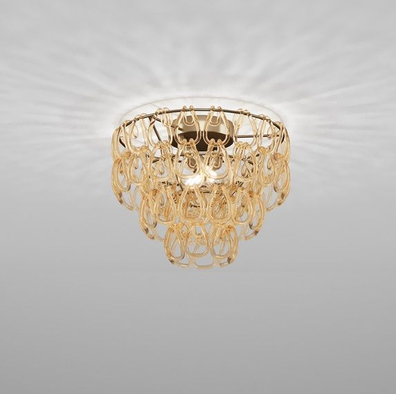 MINIGIOGALI PL 40 CR/AM BR MINIGIOGALI PL40 bronze/amber clear// потолочный E14 2х  х   