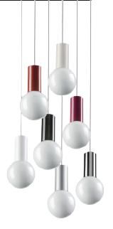 304 50 40 40 ALADINO glossy white/// подвесной E27 1х60  х   