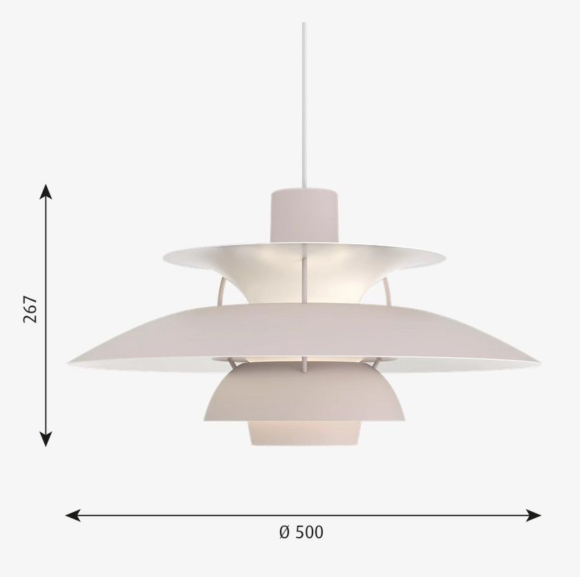 5741113057 PH 5 WHITE/OYSTER GREY// подвесной E27 1х77  х   