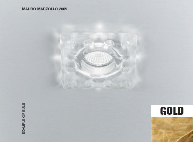 XV2003-GU10 INCASSI grey/gold// встраиваемый GU10 1х50  х   