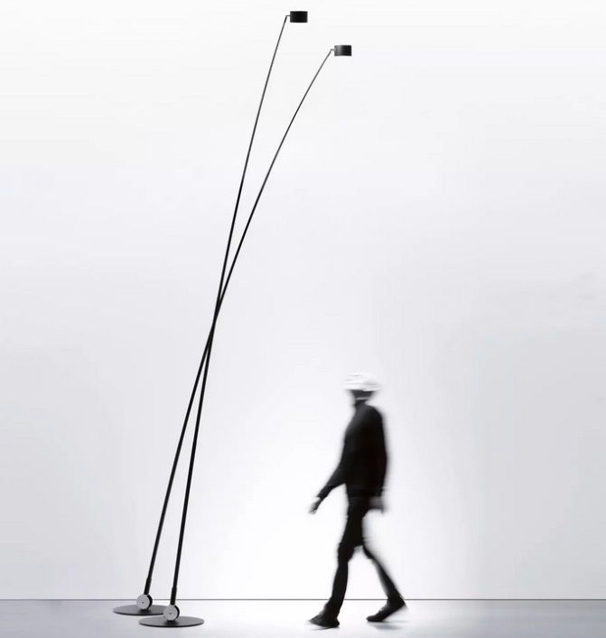 183304  SAMPEI matt black/black// напольный LED 1х17  х   