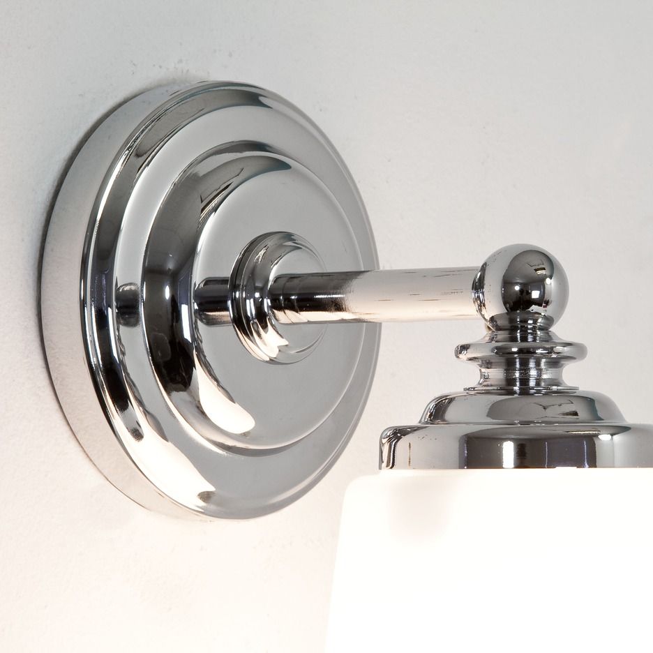 1106001 ANTON Polished Chrome/White// настенный E14 1х40  х   