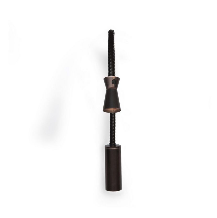 ACAM.004029 G+T AP Satin bronze/Dark brown braided leather// настенный LED 1х3  х   