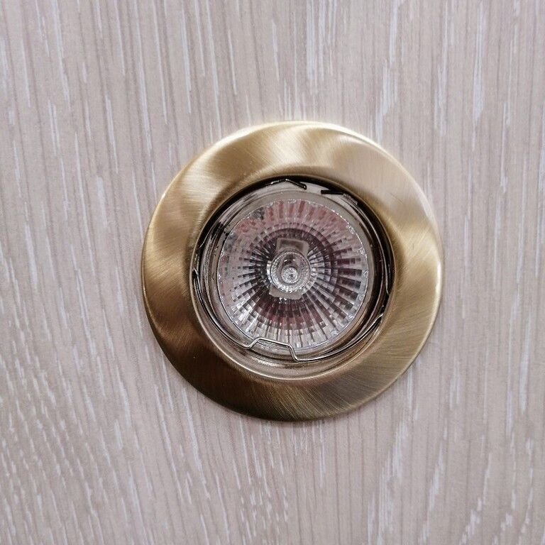 0155-00-00 I BASIC brushed gold/// встраиваемый G4 1х35  х   