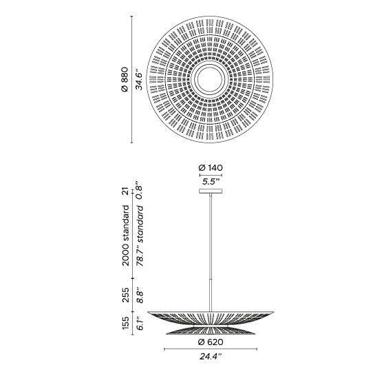 ACAM.004080 AIR  Cream/white// подвесной LED 1х15 LED 2700K 1х7,5   