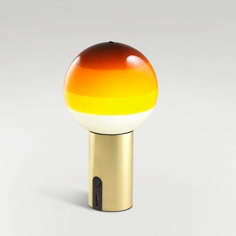 A691-536 DIPPING LIGHT  BRUSHED BRASS/AMBER// портативный LED 1х3,5  х   