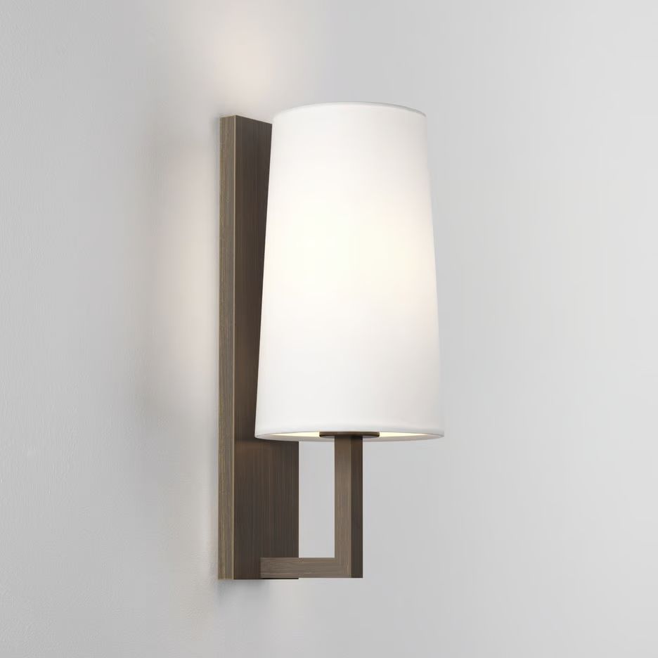 1214010+5018007 RIVA Bronze/Opal White// настенный E27 1х60  х   