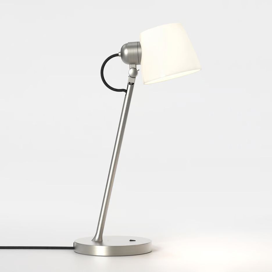 1460004 IMARI Matt Nickel/White// настольный E27 LED 1х12  х   