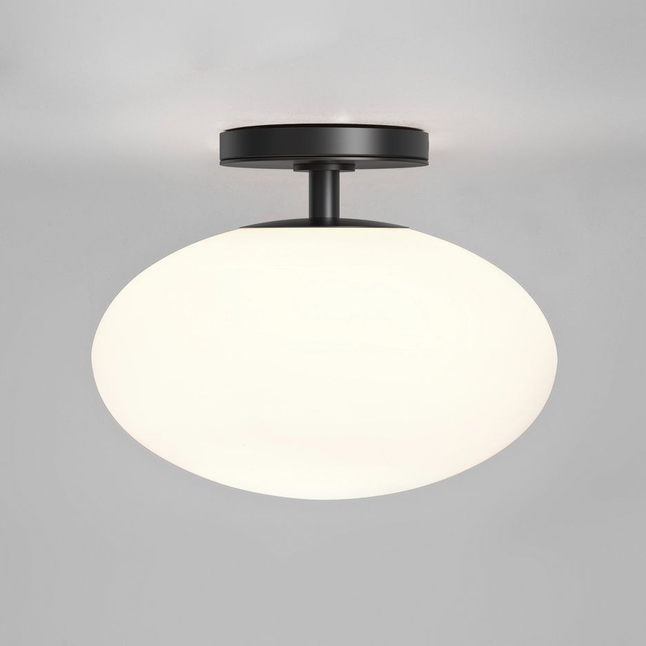 1176017 ZEPPO Matt Black/Opal white// потолочный E27 1х60  х   