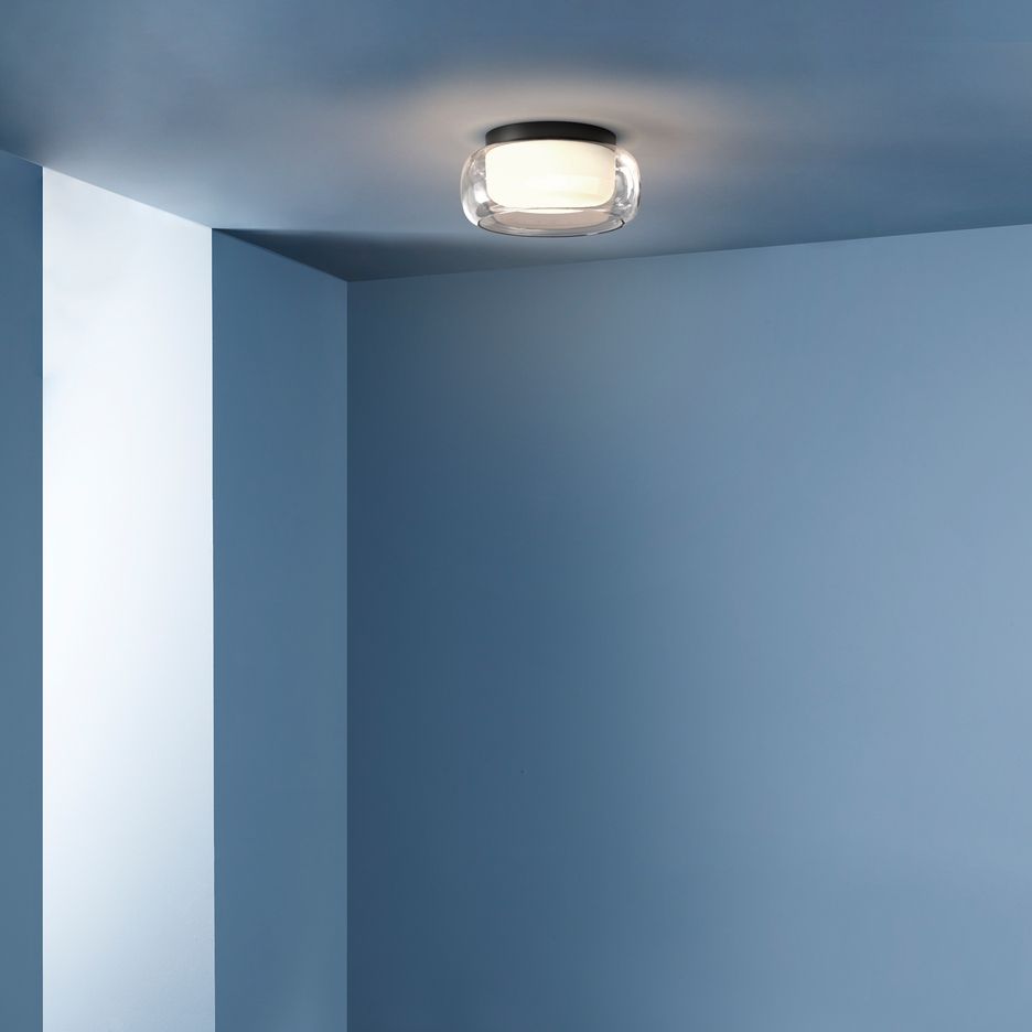 1450011 Aquina Ceiling 360 Matt Black/Clear/White// потолочный E27 2х12LED  х   