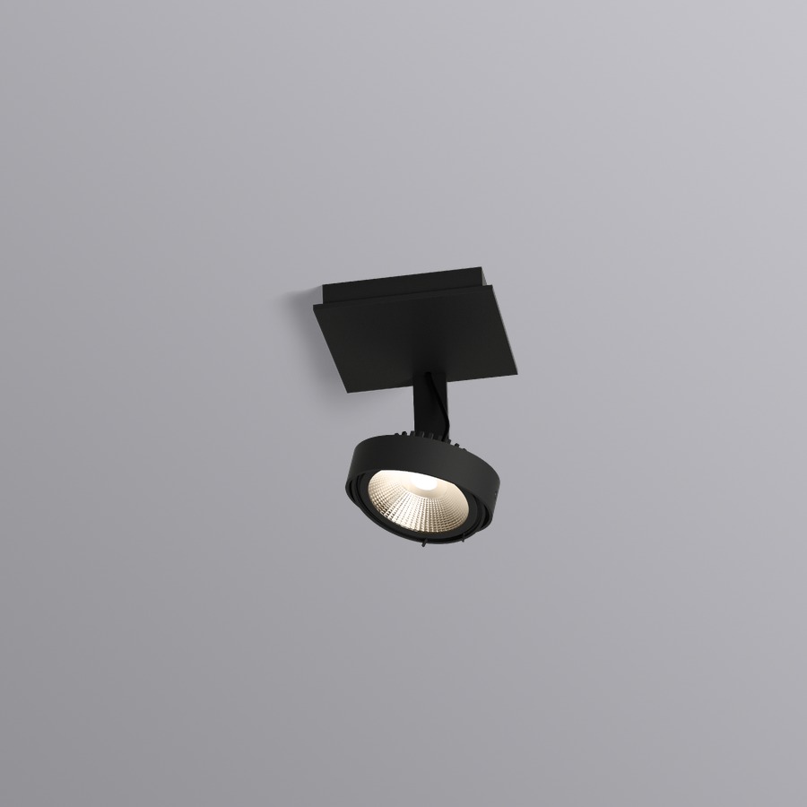 143168B2 (117200B0 + 901567B2 + 90053148) PLUXO black texture/ потолочный LED 2700K 1х10  х   