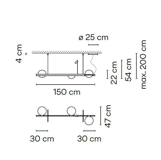 3734 18 /1A PALMA graphite/// подвесной LED 4х4,6  х   