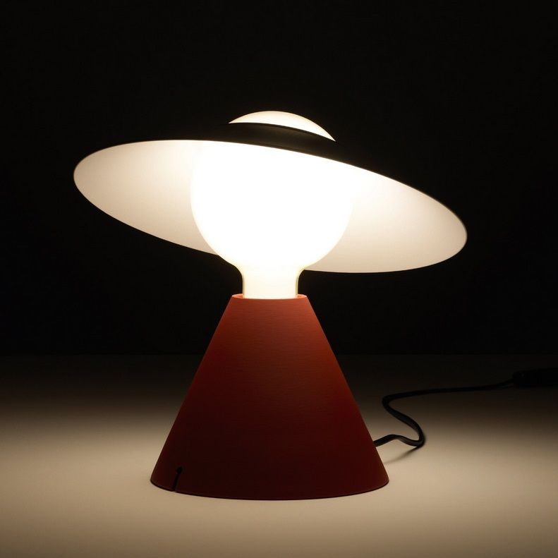 8968 FANTE red/white// настольный E27 1х60  х   