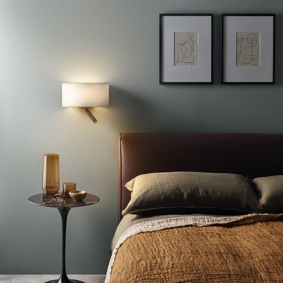 1433005+5043002 VENN Bronze/White//прозрачный настенный E27 LED 1х12 LED 1х3.3   