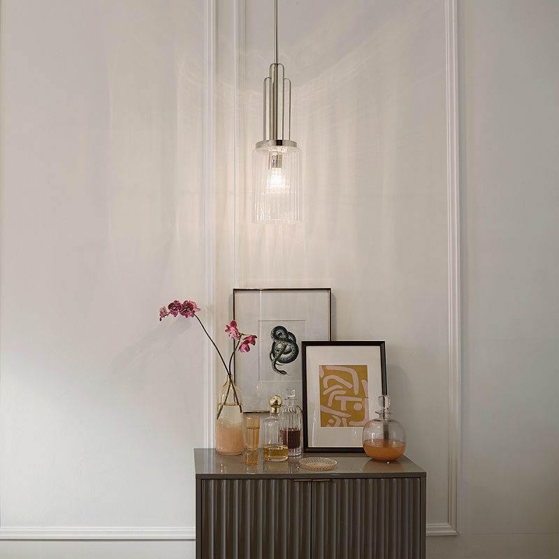 QN-KIMROSE-MP-PN KIMROSE Polished Nickel /Clear// подвесной E27 1х60  х   