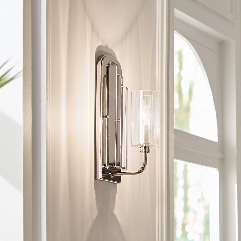 QN-KIMROSE1-PN KIMROSE Polished Nickel /Clear// настенный E14 1х40  х   