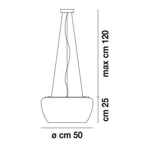 IMPLODE SP50 E27 BC/CR IMPLODE white/white// подвесной E27 3х77  х   
