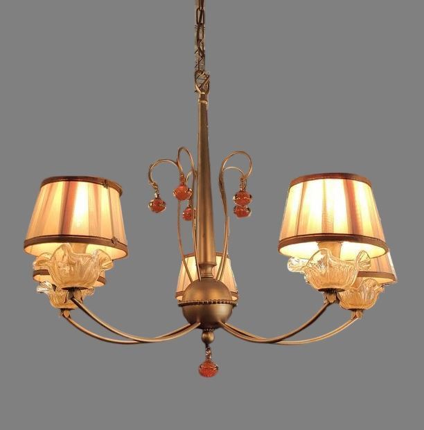 6900/5 CP URANO gold/yellow shade// подвесной E14 5х60  х   