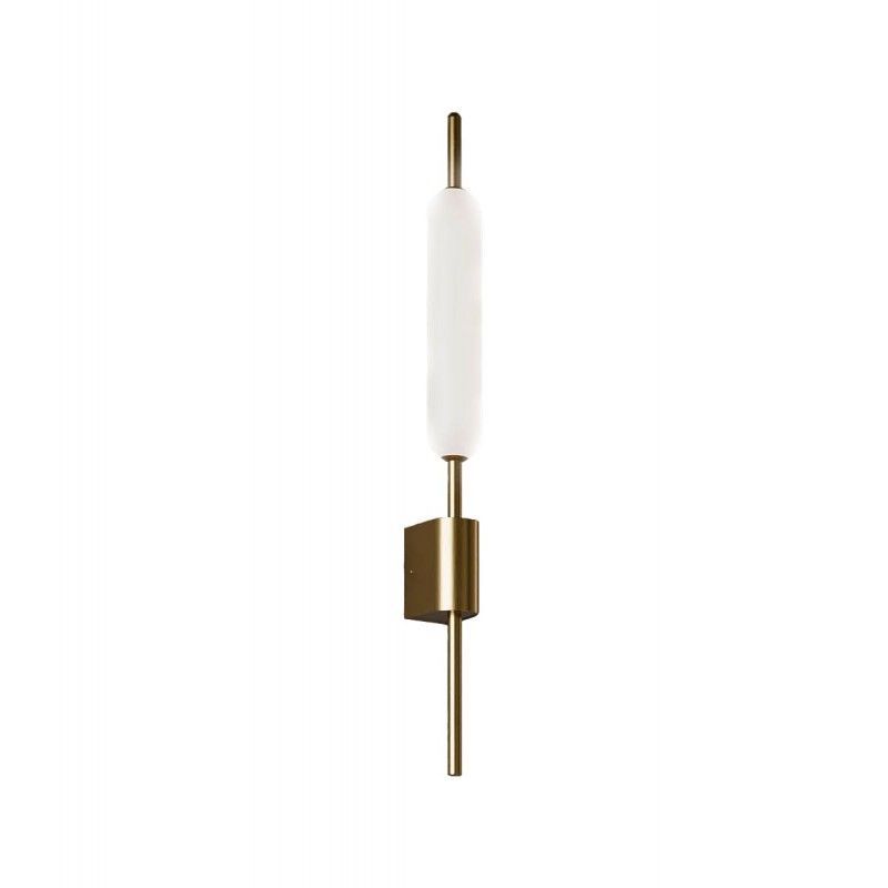 285.05.ON TYPHA natural brass/white borosilicate glass// настенный LED 1х20  х   