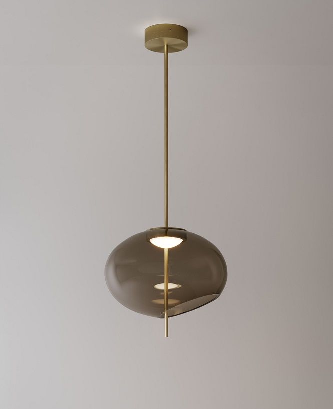 026S1M11DG.CE Trou Suspension  Light Burnished Brass /Dove Grey // подвесной LED 1х9.6  х   
