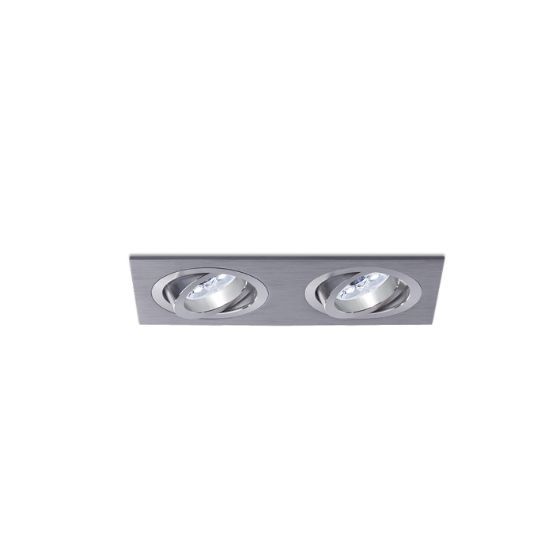 3012GU ALUMINIO PLATA aluminium/// встраиваемый GU10 2х50  х   