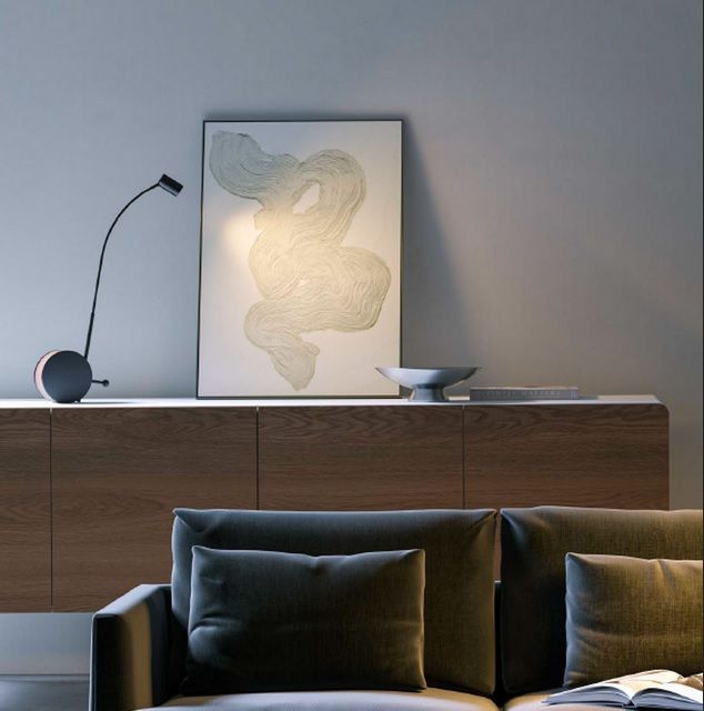 CHIO02103 CHIOCCIOLA BLACK/BLACK// настольный LED 1х11  х   