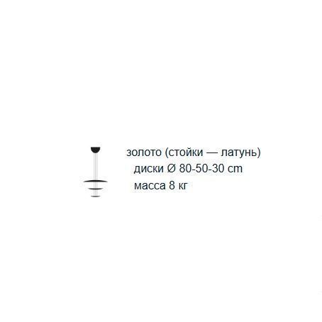 MILG MACCHINA DELLA LUCE CHROME/GOLD// подвесной LED 5х6  х   