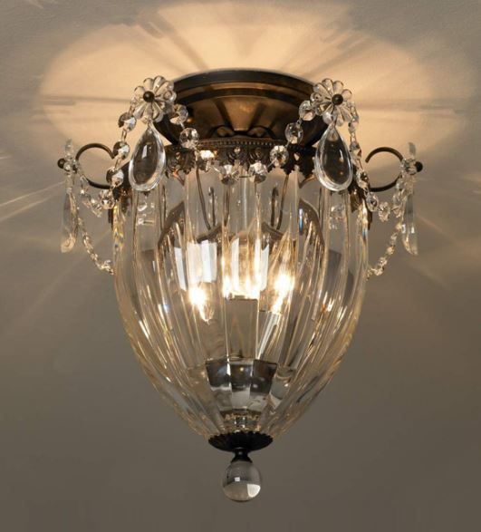 1239 23 H BAGATELLE etruscan gold/crystal deco// потолочный E27 1х60  х   