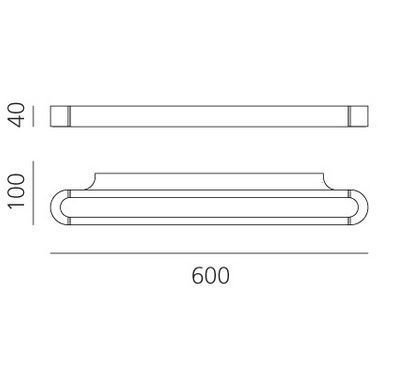 1913 040A TALO white///white настенный LED 1х25  х   