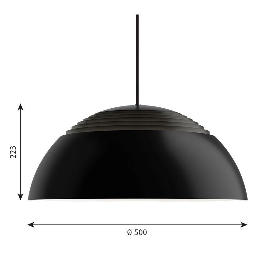 5741103614 AJ ROYAL black///white подвесной LED 1х30  х   