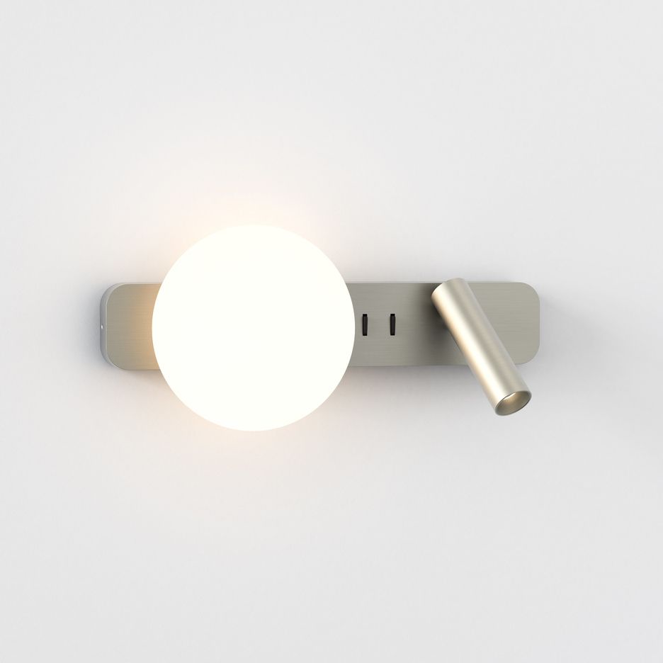 1176010 ZEPPO Matt Nickel/Matt white// настенный G9 LED 1х3.5 LED 1х4.1   