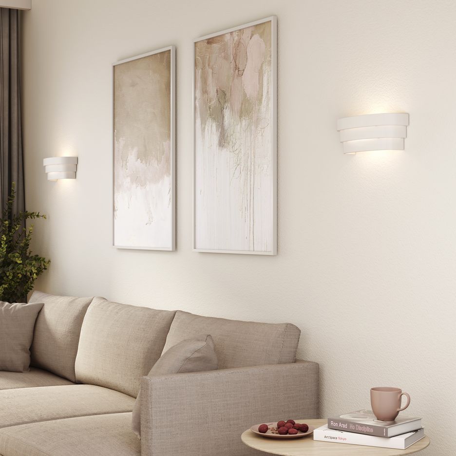 1431001 AMAS 320 matt white/matt white// настенный E27 1х12LED  х   