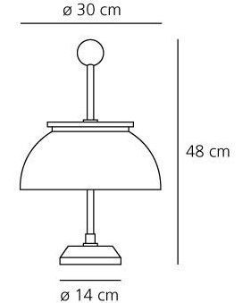 0026 010A ALFA nickel /white// настольный E14 2х30  х   