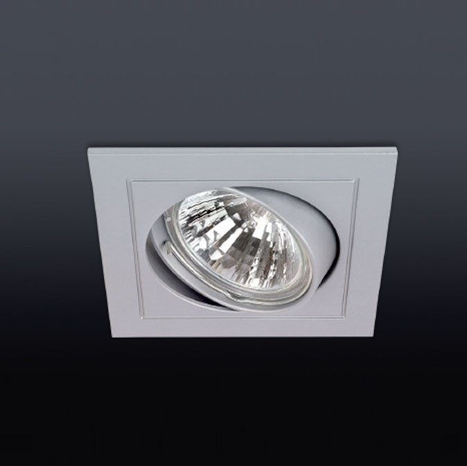 0304-00-00 Z SQUARE aluminium/// встраиваемый GU5,3/GU10 1х50  х   