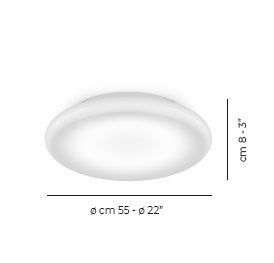 POD PP G BC/LU BC 3000 DIM2  white/white gloss потолочный LED 1х18  х   
