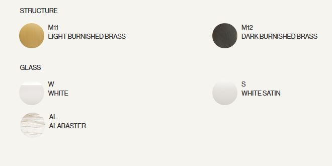 022S1M11W.CE Unique Suspension Light Burnished Brass /White // подвесной E14 LED 4х6  х   