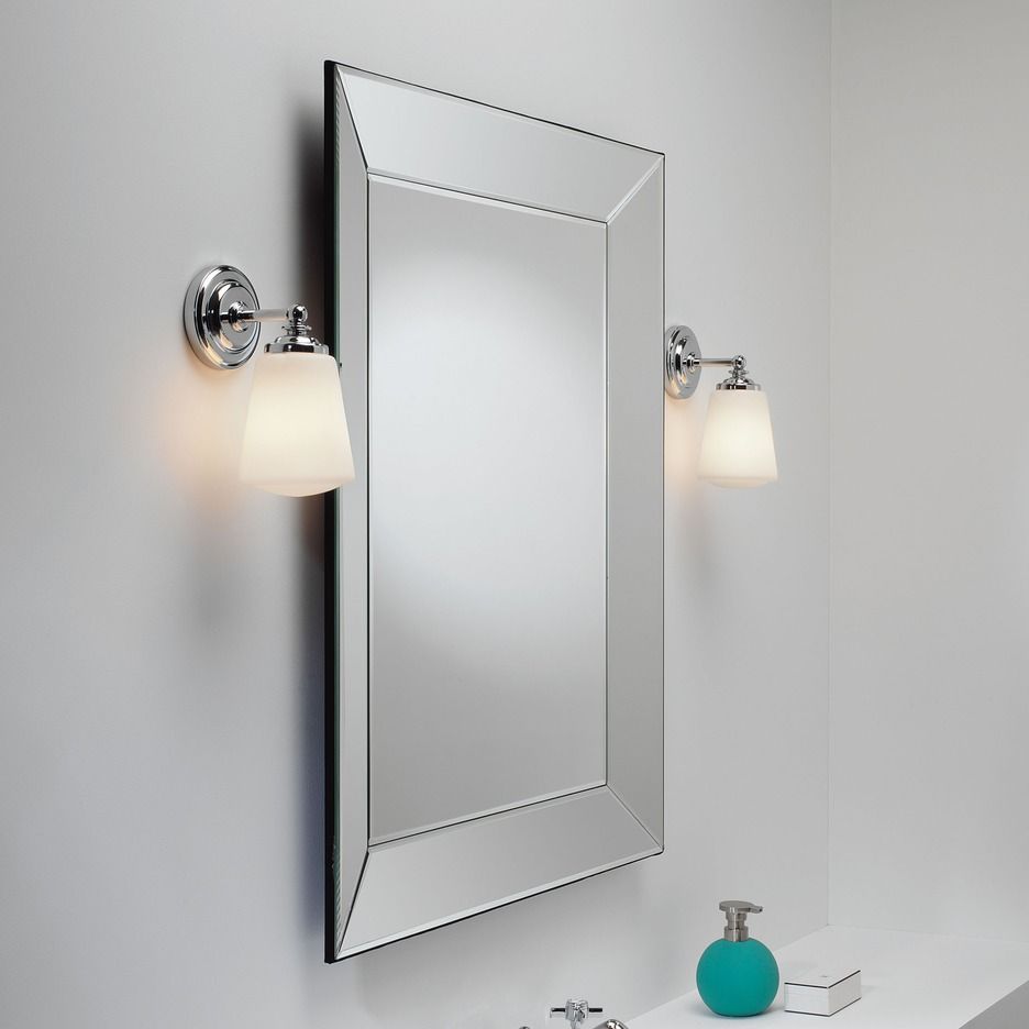 1106001 ANTON Polished Chrome/White// настенный E14 1х40  х   
