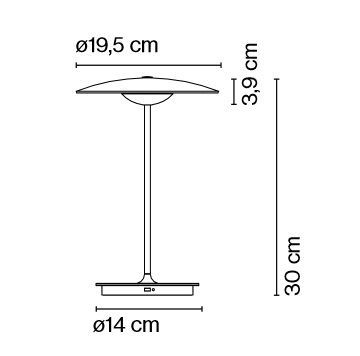 A662-141 GINGER wenge/ портативный LED 2700K 1х5  х   