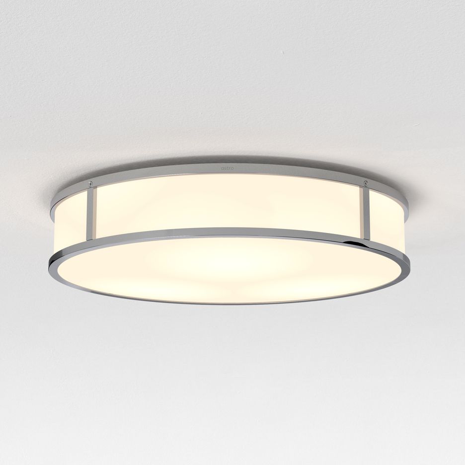 1121026 MASHIKO 400 ROUND Polished Chrome/White// потолочный E27 3х60  х   