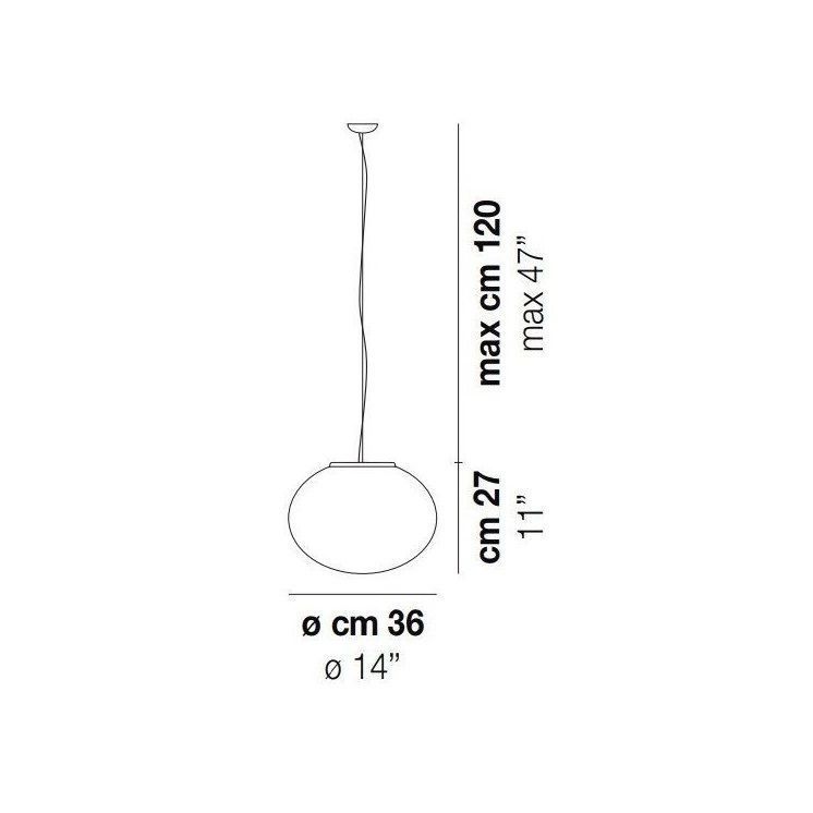 LUCCIOLA SP P BC/ST NI  nickel/white// подвесной E27 1х77  х   