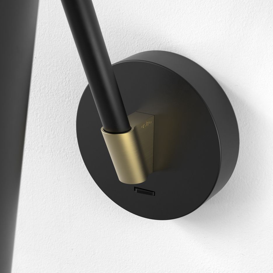 1441013+5013024 EDWARD  Matt Black / Matt Gold/Matt Black// настенный E27 1х12  х   