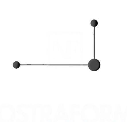 1694 04 /10 PIN matt black/// настенный LED 2х4,5  х  1694 04 /10