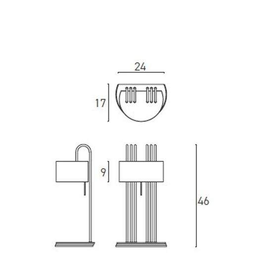 TMB02152 TMB 02 SATIN BRASS/SATIN BRASS// настольный LED 1х15  х   