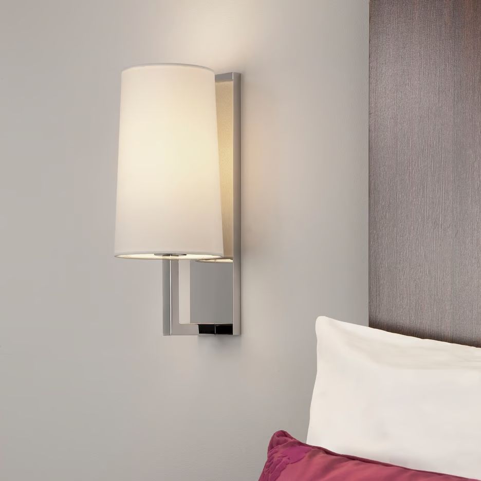 1214001+5018007 RIVA Polished Chrome/Opal White// настенный E27 LED 1х12  х   
