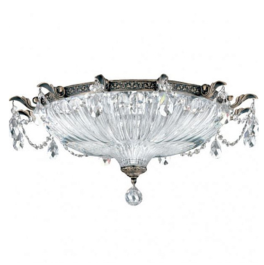 5635 80 O MILANO roman silver/optic crystal// потолочный E14 4х40  х  5635 80 O